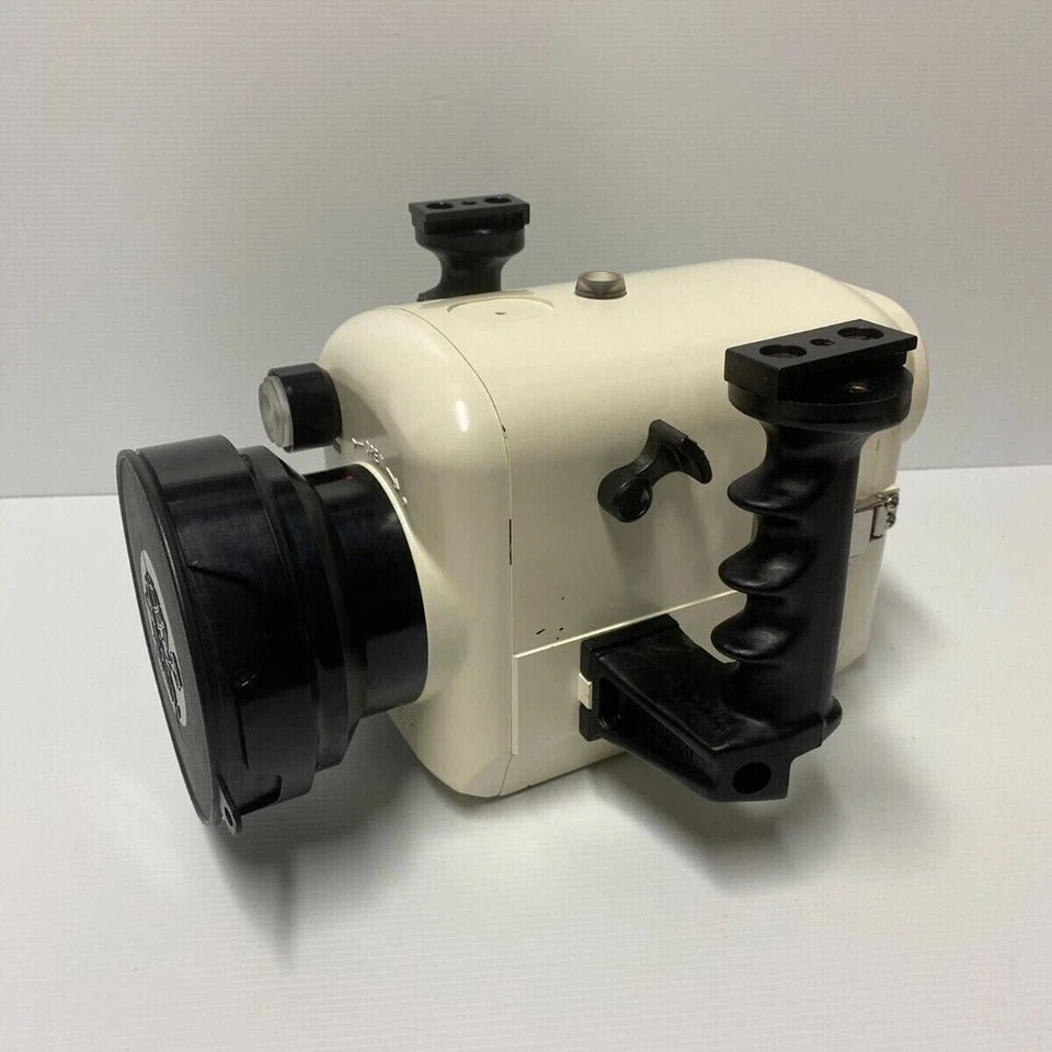 Vintage Amphibico underwater camera housing Mfg in Canada Model TR5 #9002-550043 - Imagem 2 de 4