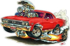 Madd Dog 1967 Chevelle SS 396 Large Cartoon D...