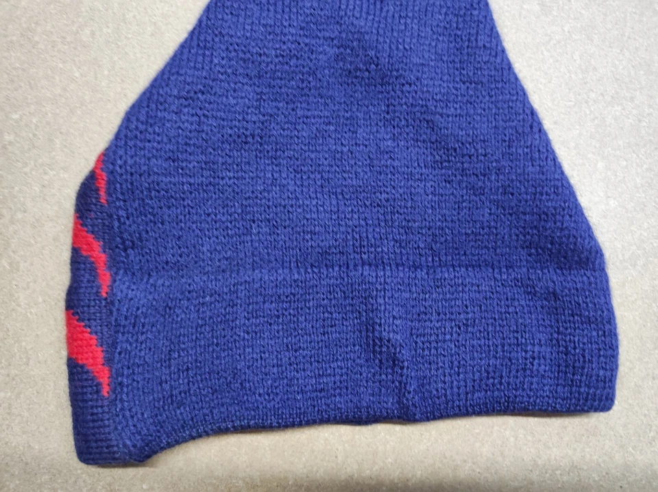 Fred Perry Vintage Gorro Sombrero Talla Única 100% Lana Esquí Tejido Nieve Vestido Invierno Azul Foto 2 de 4