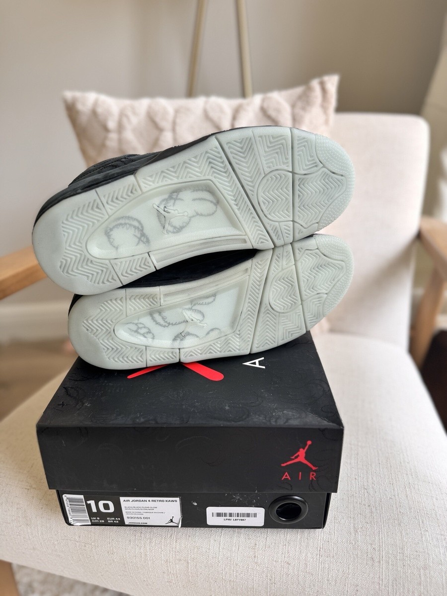 DS 100% Authentic Jordan 4 Retro x KAWS Black 2017 Size 10 DS 100% Authentic Jordan 4 Retro x KAWS Black 2017 Size 10