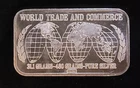 1974 World Trade Commerce USSC -143 Mint Bullion-999 Silver 1 Oz Ounce Art Bar