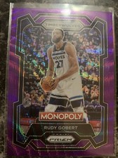 Rudy Gobert  2023-24 Monopoly Prizm #54 Purple Prizm