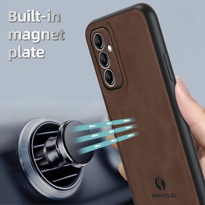 For Samsung A55 A13 A15 A32 A53 A14 5G Magnetic PU Leather Slim Back Phone Case