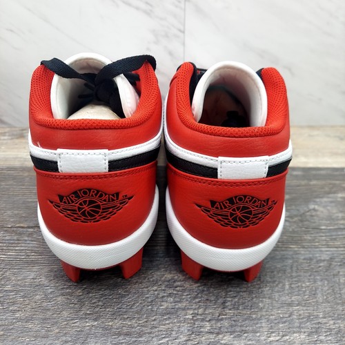 Jordan 1 Retro MCS Low Chicago Red White Baseball Cleats CJ8524-611 Men's 13 - Picture 4 of 11