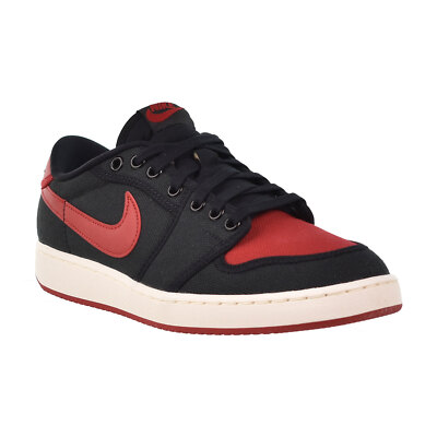Jordan 1 Retro AJKO Low Bred Men's Shoes Black-Varsity Red DX4981