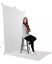 Savage Universal 5' x 12' Travel Photo Video shoot Backdrop Kit White