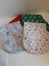 Baby Burp Cloths Cotton Blend Washable Absorbent Lot Of 4