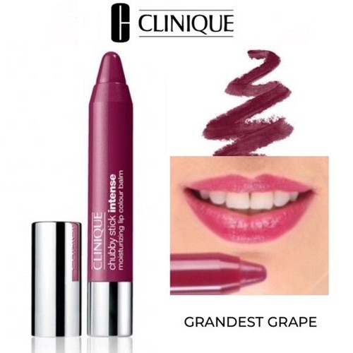 Clinique Chubby Stick Intense 08 Grandest Grape 0.10 oz NIB Moisturizing Lip Col