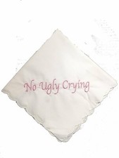 Perfect Bridesmaid Gift No Ugly Crying Wedding Handkerchief Set of 8