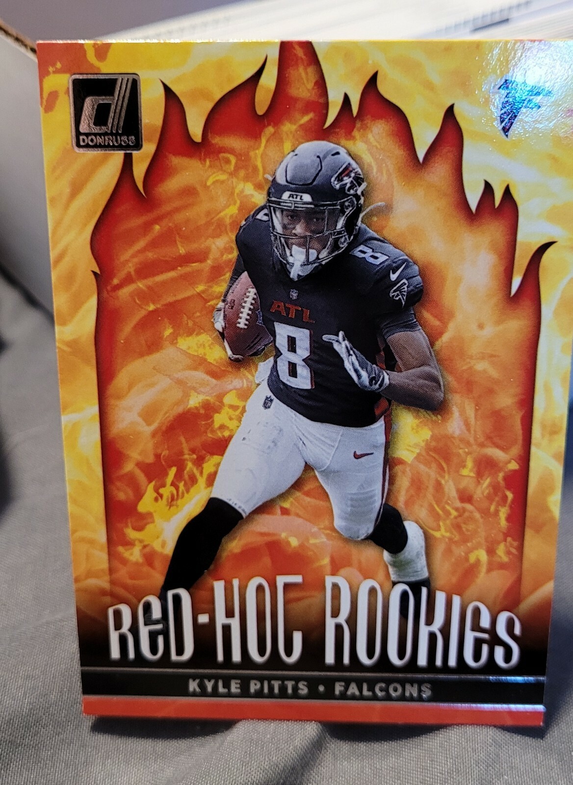 2021 Panini Donruss Kyle Pitts Red Hot Rookies Insert RC Falcons #RHR-KPI