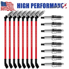 For Chevy Silverado Gmc 4.8l 5.3l 6.0l V8 48322 10.5 Wire 8x 41-962 Spark Plugs