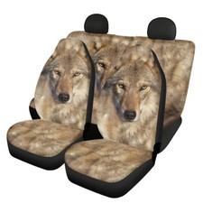 Animal Printed Car Seat Cover Front And Rear Five Piece Car Seat Protective Cov Animal Printed Car Seat Cover Front And Rear Five Piece Car Seat Protective Cov
