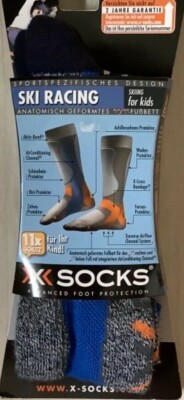 X-Socks YOUNG SPORT SKIING for kids SKI RACING Gr. 1 EU 31/34 UK 13-3Neu im OVP