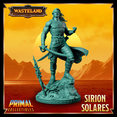 Sirion Solares Human Fighter Dark Sun Fantasy Miniature DnD Tabletop RPG