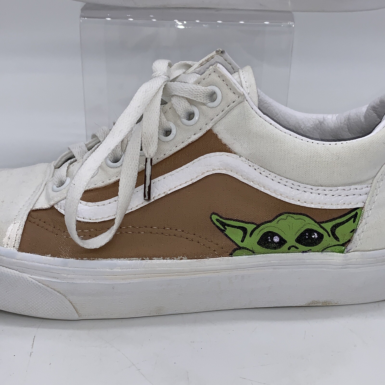 Custom Grogu The Child Baby Yoda Vans Low Top Shoes M… Gem
