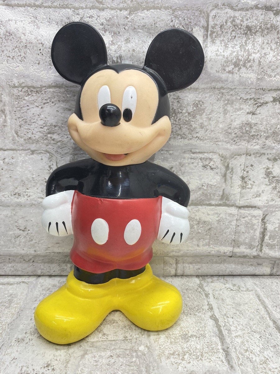 Vintage Disney Big Mickey Mouse Sipper Cup Figural Water Bottle 12