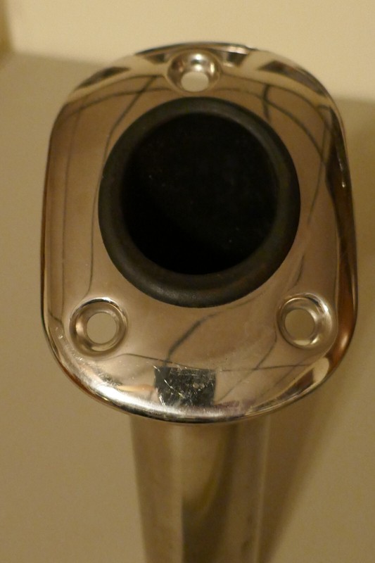 fishing rod holder tube stainless flush mount