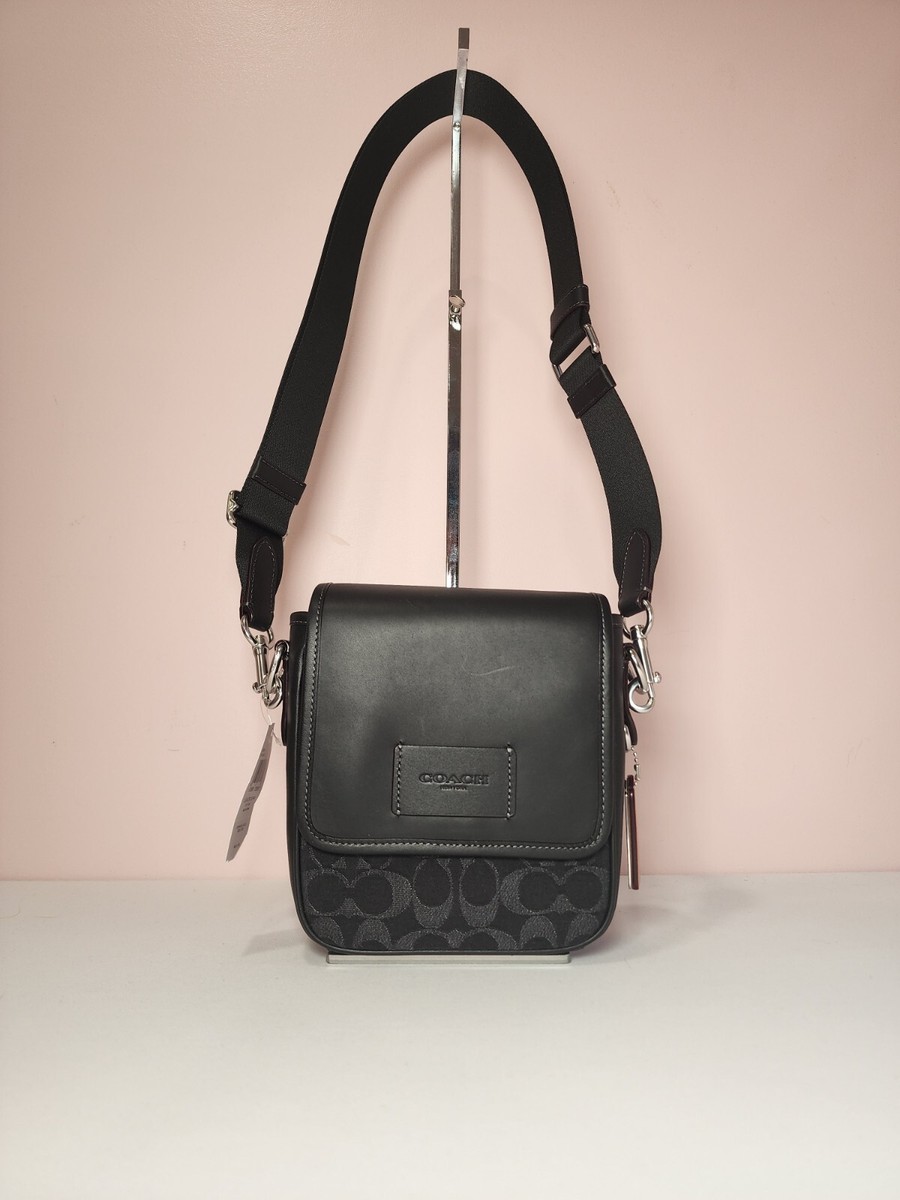 NWT Coach CO916 Lucas Crossbody In Signature Denim Black | eBay NWT Coach CO916 Lucas Crossbody In Signature Denim Black | eBay