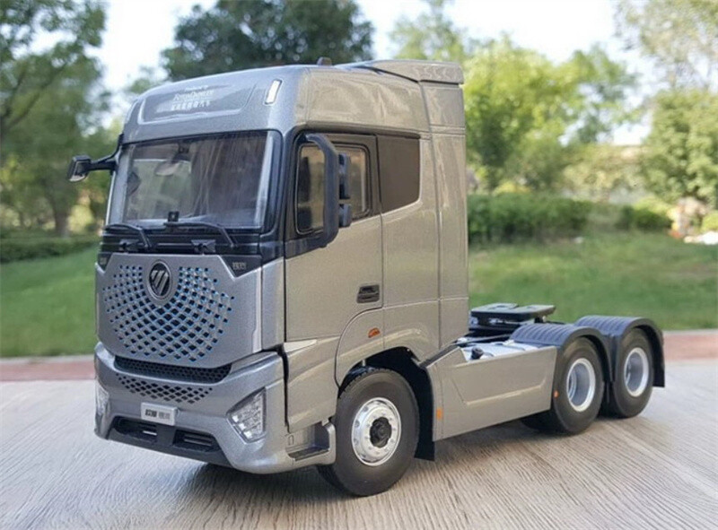 1:24 Truck Model FOTON Auman Galaxy truck Silver gift | eBay