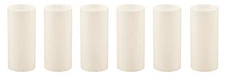 2 Inch Cream Plastic Candle Cover For Candelabra Base Lamp Sockets, 6 Pieces