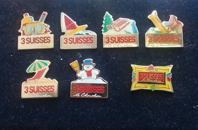 Lot 7 pins '' 3 SWISSES '' 