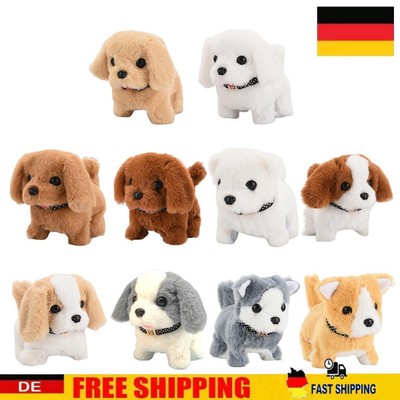 Electronic Robot Dog Battery Powered Dog Plush Toy Home Decoration for Boys Girl