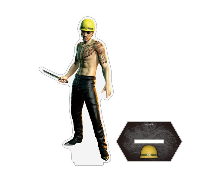 アイアン レリーフ サインあり ryuji sakuyama オブジェ Ryu ga Gotoku KIWAMI 2 Goro Majima Acrylic Stand about 15cm