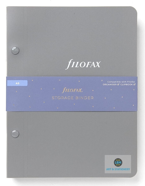 Filofax Storage Binder Grey for A5 size Insert Organiser Sheets 132920 Filofax Storage Binder Grey for A5 size Insert Organiser Sheets 132920