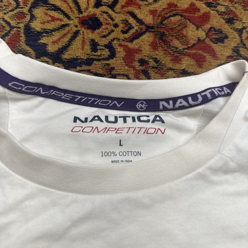 NEW Nautica Competition T Shirt Mens Large Long Sleeve Original Fit 100% Cotton - 第 7/9 張圖片