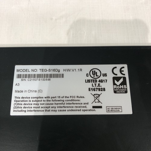TRENDnet TEG-S16Dg 16-Ports External Switch - Picture 4 of 4