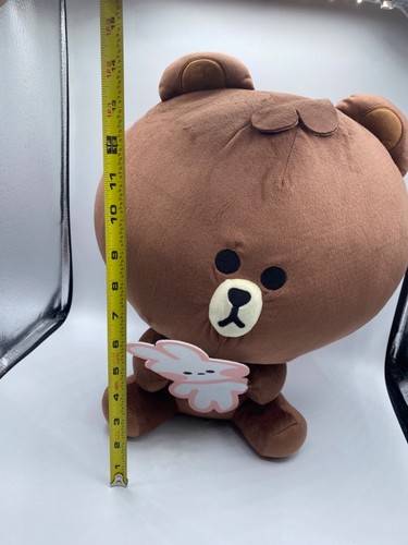 Line Friends Brown Bear Holding Cony Huge Plush 16" - Picture 10 of 12