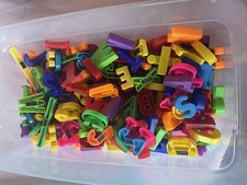 Lot Magnetic Fridge Alphabet Letters Numbers ABC 123 Colors Over 50 Pieces