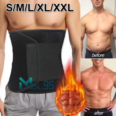Men's Waist Trainer Corset Sauna Sport Yoga Slimmer Belt Weight Loss Body Shaper