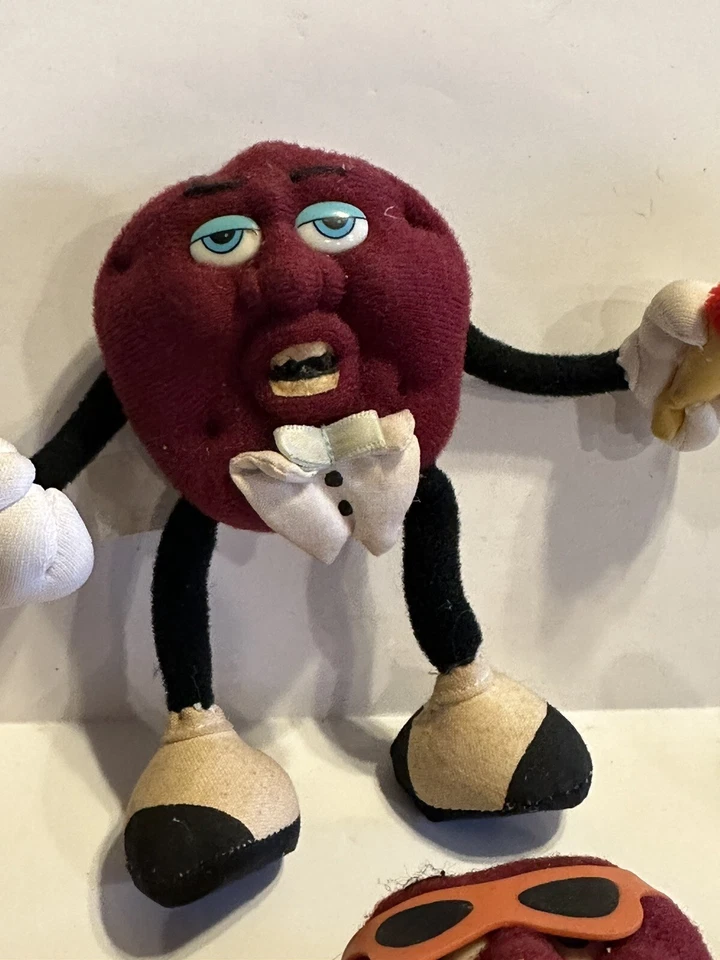 Lote De 6 Figuras Flexibles Pasas California Applause 1988 De Colección Foto 3 de 4