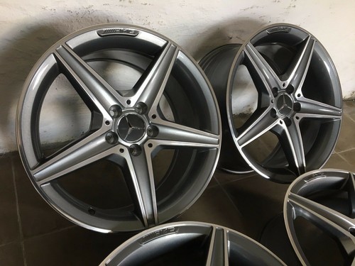 4 originale AMG Felgen 18 Zoll Mercedes C-Klasse W205 S205 W204 W203 ...