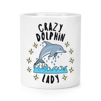 VerrüCkte Delphin Damen Stars Makeup Pinsel Bleistift Topf - Lustig Tiere