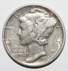 1939 S Mercury Dime AU (E193)