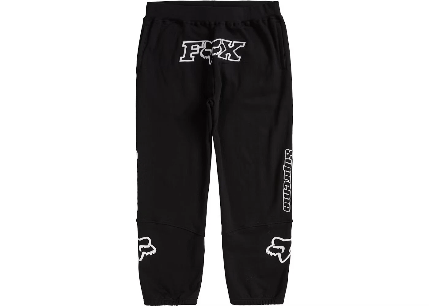 ?❇️Supreme x Fox Racing Pantalon de survêtement NOIR taille XL   Neuf avec logo boîte Tee❇️?