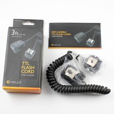 Vello Off-Camera Flash Shoe  Cord OCS-C3 for Canon Digital SLR Cameras  Flash