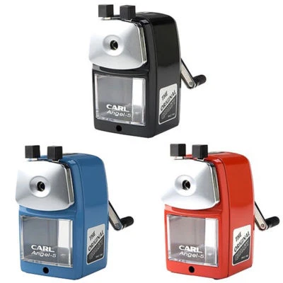 CARL Angel-5 Pencil Sharpener Red / Black / Blue Colors