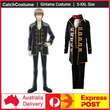 Anime Gintama Okita Sougo Cosplay Costume Halloween Party Uniform Fancy Dress