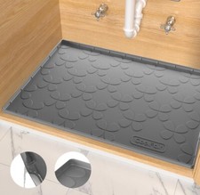 Under Sink Mat, 34"x22" Waterproof Under Sink Mats for Kitchen Bathroom