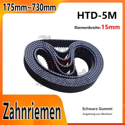 MARKENLOS HTD-5M Zahnriemen Geschlossen Breite 15mm Länge 175mm~730 mm CNC Antriebsriemen