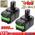 18V For RYOBI 18 Volt P108 One Plus 8.0Ah High Capacity Battery Lithium-Ion