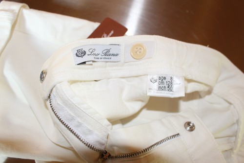 Loro Piana Girls White Cotton Shorts-Size 8- Made in Italy - Picture 6 of 6