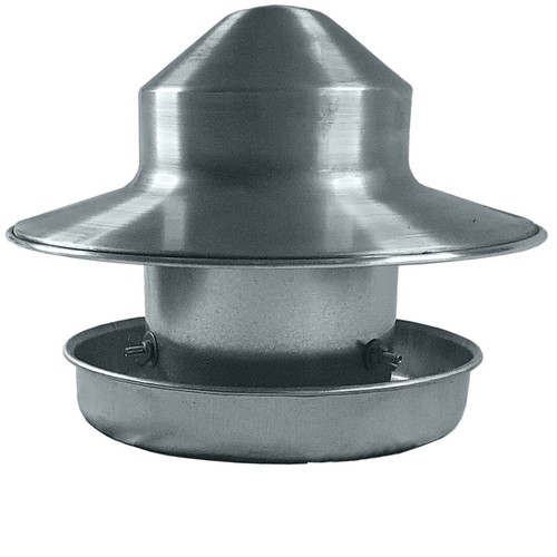 Hen Chicken Poultry Feeder Bucket Pheasant Feed Dispenser Galvanised 5kg 2.5kg - Picture 4 of 5