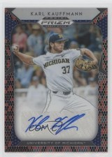 2019 Prizm Draft Picks Red & Black Snakeskin Karl Kauffmann Kauffman Auto 4f5