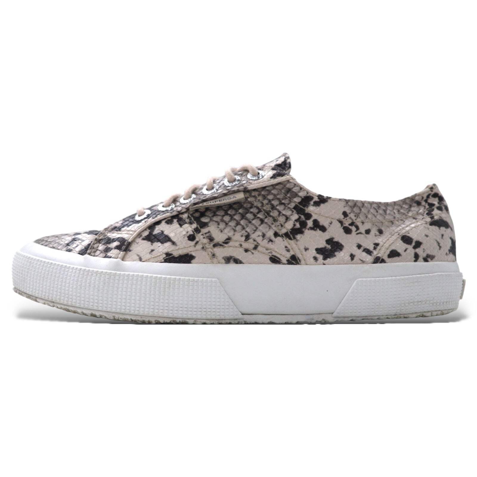 SUPERGA Python Sneakers US7 Beige Snake Skin Embo… - image 1