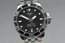 [ Box Paper ] TISSOT Seastar Powermatic 80 T120407A Black Sapphire Crystal Watch