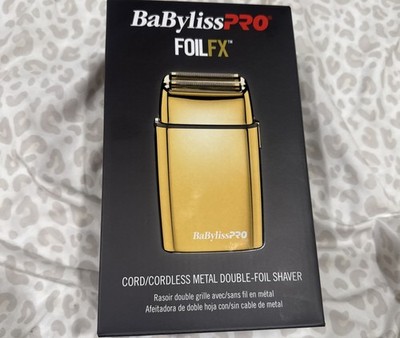 Babyliss Pro FXFS2G Cordless Metal Double Foil Shaver - Gold